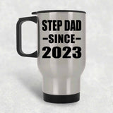 Step Dad Since 2023 - Silver Travel Mug