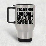 Danish Longball Makes Life Special - Travel Mug Silver