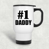 Number One #1 Daddy - White Travel Mug