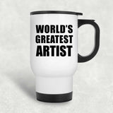 World's Greatest Artist - White Travel Mug