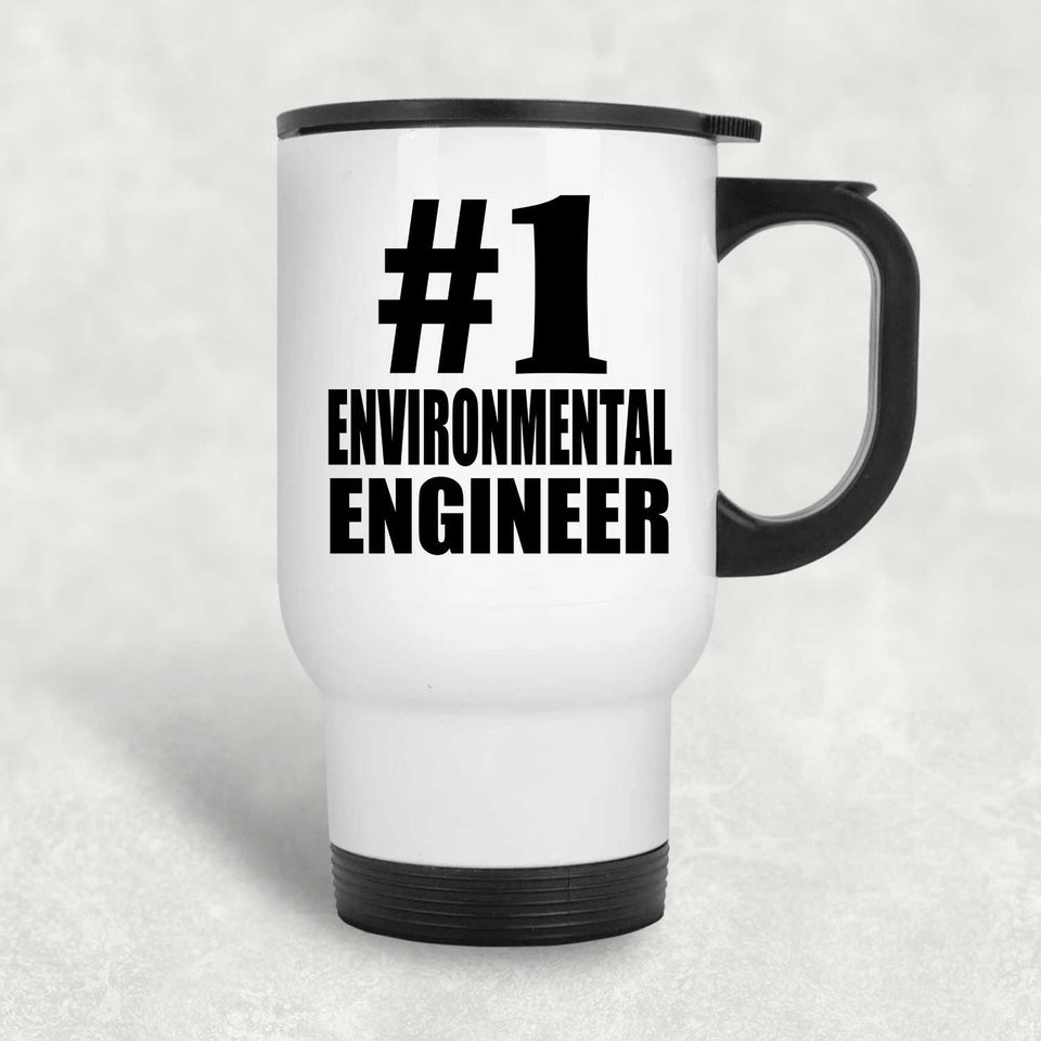 Number One #1 Environmental Engineer - White Travel Mug