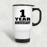 1st Anniversary 1 Year - White Travel Mug
