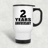 2nd Anniversary 2 Years - White Travel Mug