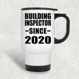 Building Inspector Since 2020 - White Travel Mug