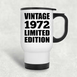 52nd Birthday Vintage 1972 Limited Edition - White Travel Mug