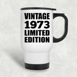 51st Birthday Vintage 1973 Limited Edition - White Travel Mug