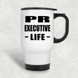 Pr Executive Life - White Travel Mug