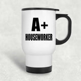 A+ Houseworker - White Travel Mug