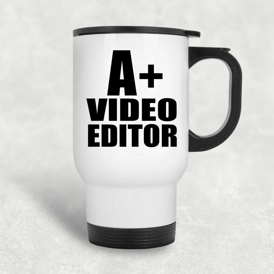 A+ Video Editor - White Travel Mug