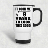3rd Birthday Took Square Root of 9 Years To Look Good - White Travel Mug