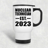 Nuclear Technician Established EST. 2023 - White Travel Mug