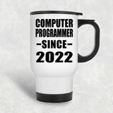 Computer Programmer Since 2022 - White Travel Mug