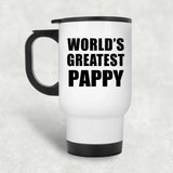 World's Greatest Pappy - White Travel Mug