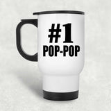 Number One #1 Pop-Pop - White Travel Mug