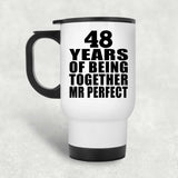 48th Anniversary 48 Years Of Being Mr Perfect - White Travel Mug