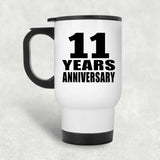 11th Anniversary 11 Years - White Travel Mug