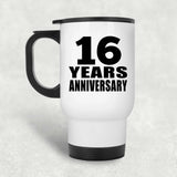 16th Anniversary 16 Years - White Travel Mug