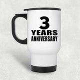 3rd Anniversary 3 Years - White Travel Mug