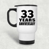 33rd Anniversary 33 Years - White Travel Mug