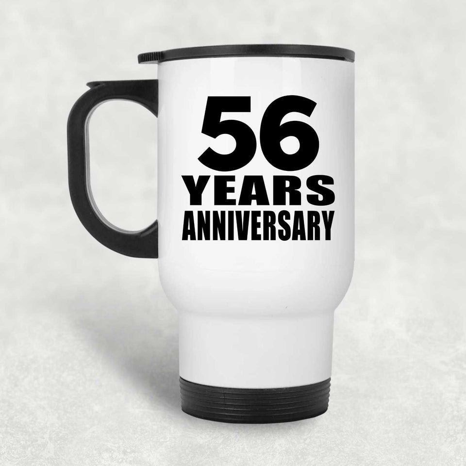 56th Anniversary 56 Years - White Travel Mug