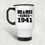 83rd Anniversary Mr & Mrs Since 1941 - White Travel Mug