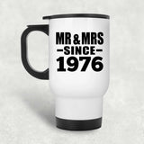 48th Anniversary Mr & Mrs Since 1976 - White Travel Mug