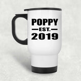 Poppy Established EST. 2019 - White Travel Mug