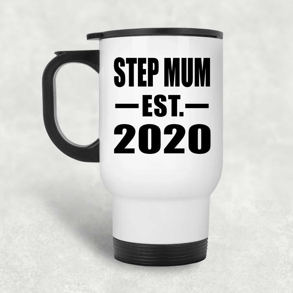Step Mum Established EST. 2020 - White Travel Mug