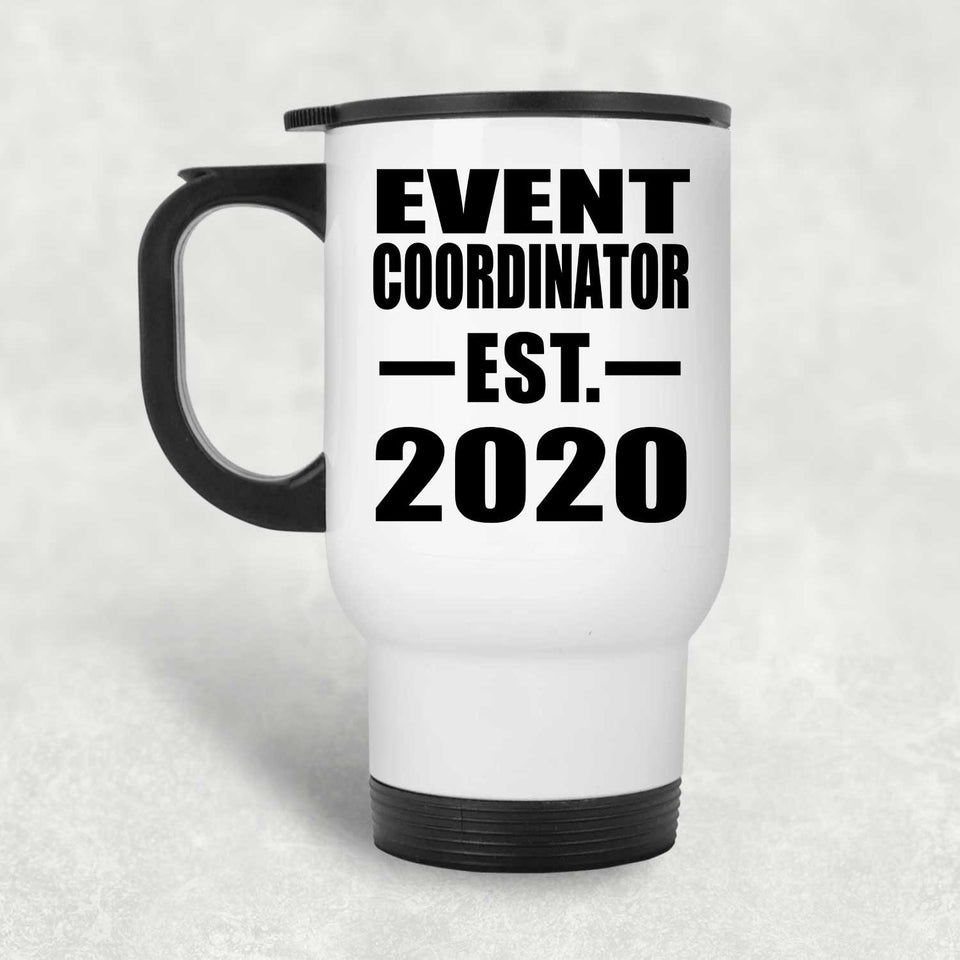 Event Coordinator Established EST. 2020 - White Travel Mug