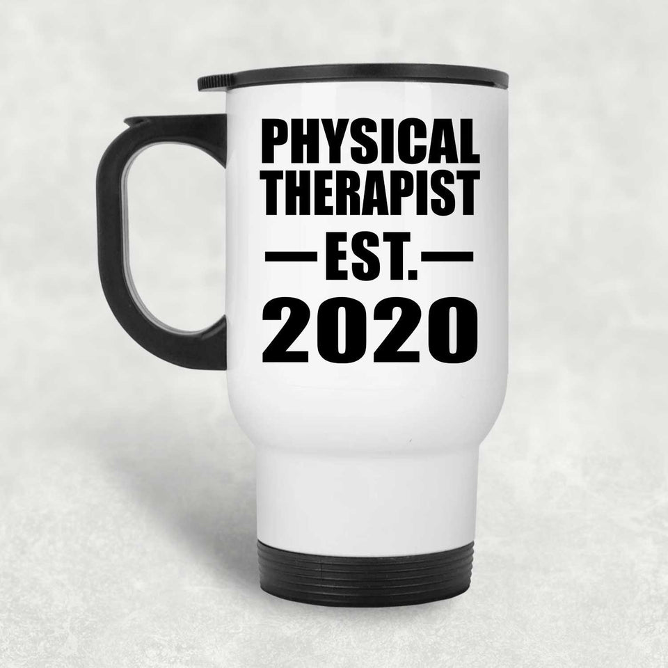 Physical Therapist Established EST. 2020 - White Travel Mug