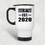 Systems Analyst Established EST. 2020 - White Travel Mug
