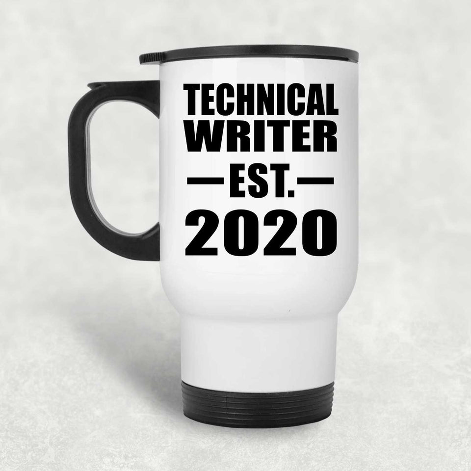 Technical Writer Established EST. 2020 - White Travel Mug