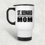 St. Bernard Mom - White Travel Mug