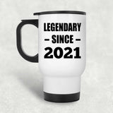 3rd Birthday Legendary Since 2021 - White Travel Mug