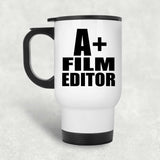 A+ Film Editor - White Travel Mug