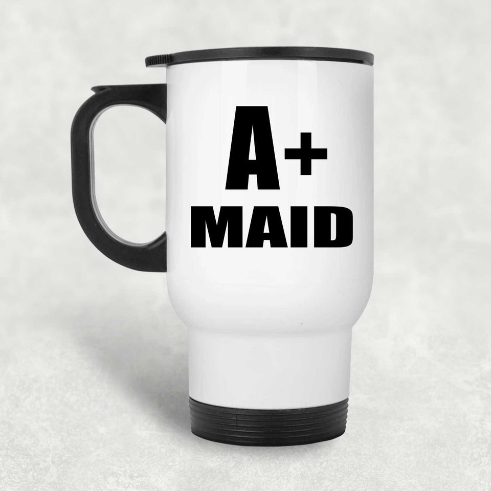 A+ Maid - White Travel Mug