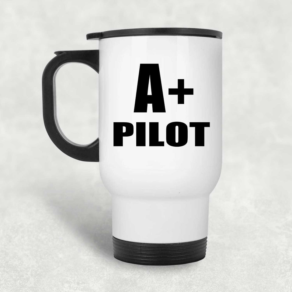 A+ Pilot - White Travel Mug