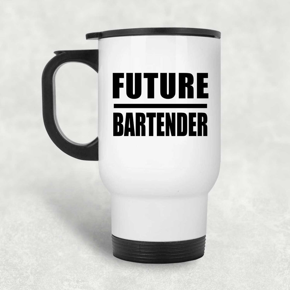 Future Bartender - White Travel Mug