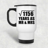 34th Anniversary Square Root of 1156 Years As Mr & Mrs - White Travel Mug