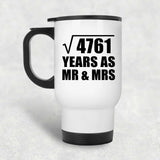 69th Anniversary Square Root of 4761 Years As Mr & Mrs - White Travel Mug