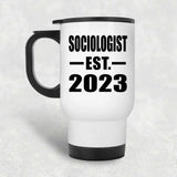 Sociologist Established EST. 2023 - White Travel Mug