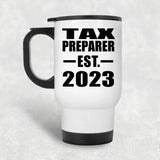 Tax Preparer Established EST. 2023 - White Travel Mug