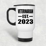 Veterinarian Established EST. 2023 - White Travel Mug