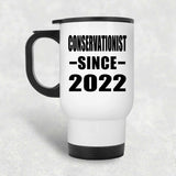 Conservationist Since 2022 - White Travel Mug