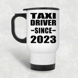 Taxi Driver Since 2023 - White Travel Mug