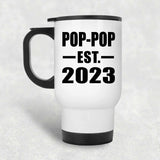 Pop-Pop Established EST. 2023 - White Travel Mug