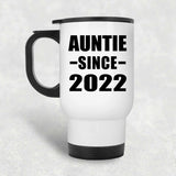 Auntie Since 2022 - White Travel Mug