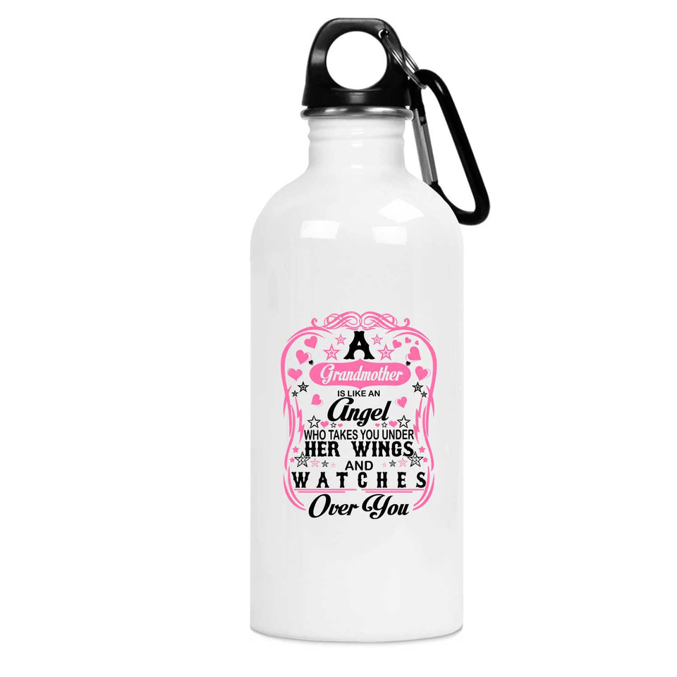 Grandmother Is Like An Angel Takes You Under Her Wings - Water Bottle