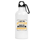 I Get My Attitude From My Awesome Grandparents - Water Bottle