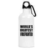 World's Okayest Firefighter - Water Bottle